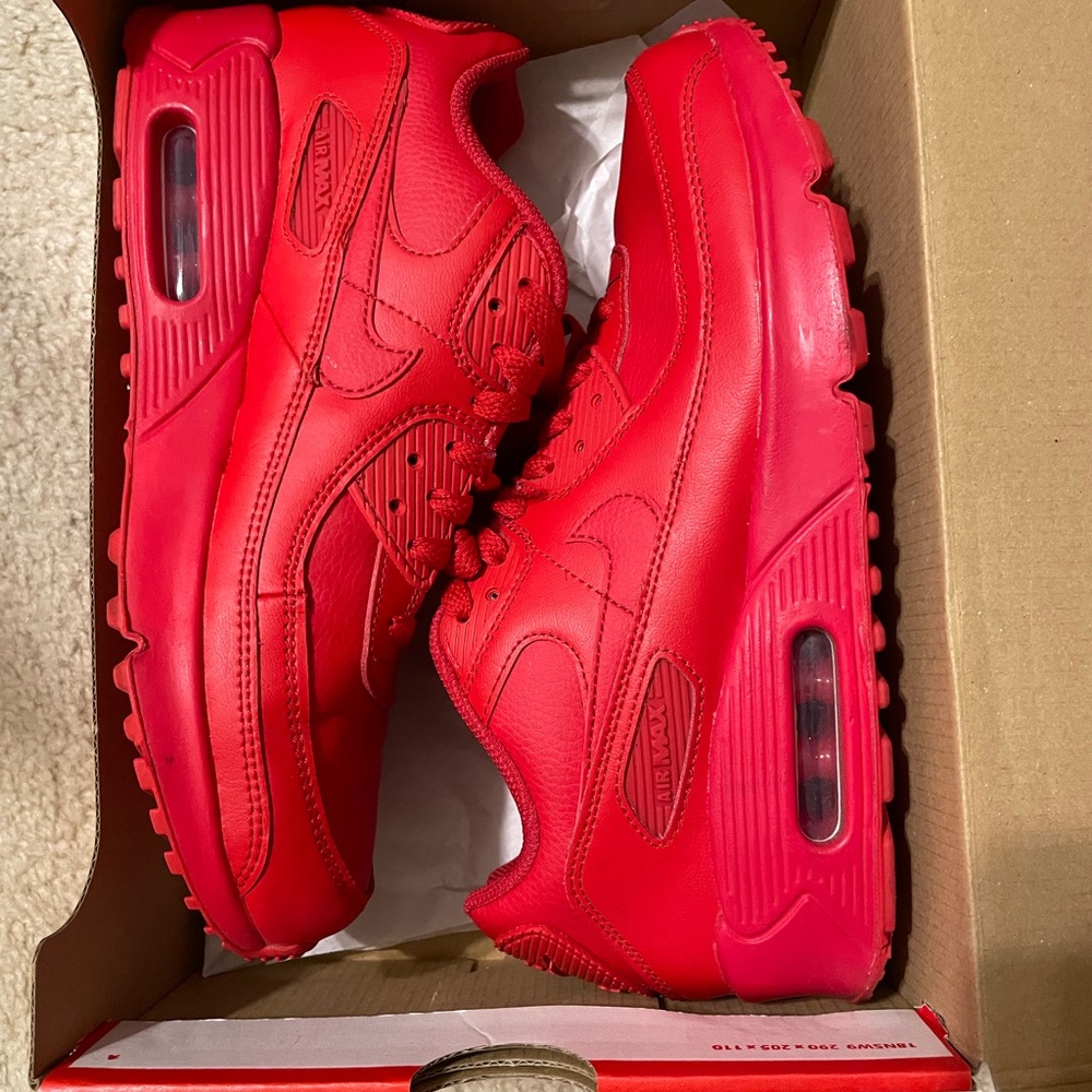 Nike Air Max 90 LTR University Red Big Kids Size 7